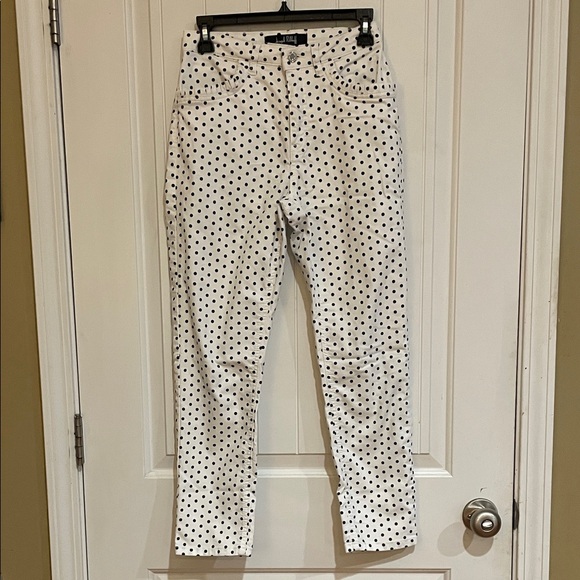 Joseph Ribkoff Denim - Joseph Ribkoff White and Black Polka Dot Jeans